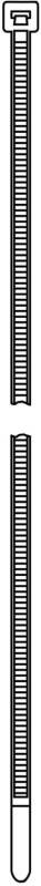 HellermannTyton 138-00012 UB385E-B-PA66-BK-C1 Kabelbinder 380mm 7.60mm Schwarz 100St.