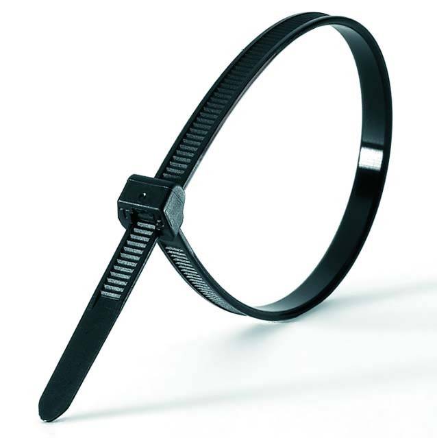HellermannTyton Kabelbinder außenverzahnt T30ROS-HS-BK-C1