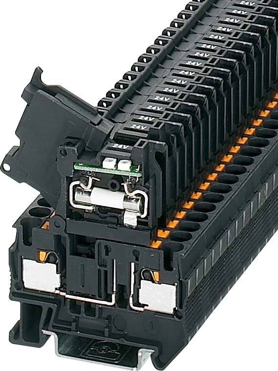 Phoenix Contact Sicherungsreihenklemme PT4-HESILED 24(5x20)