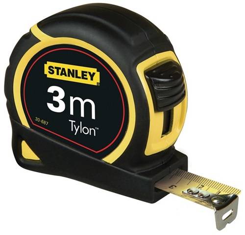 Taschenrollbandmaß Tylon™ L.3m B.12,7mm mm/cm EG II Ku.Gürtelclip SB STANLEY
