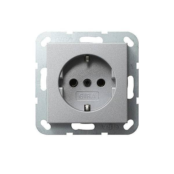 Gira Schuko-Steckdose alu 018826