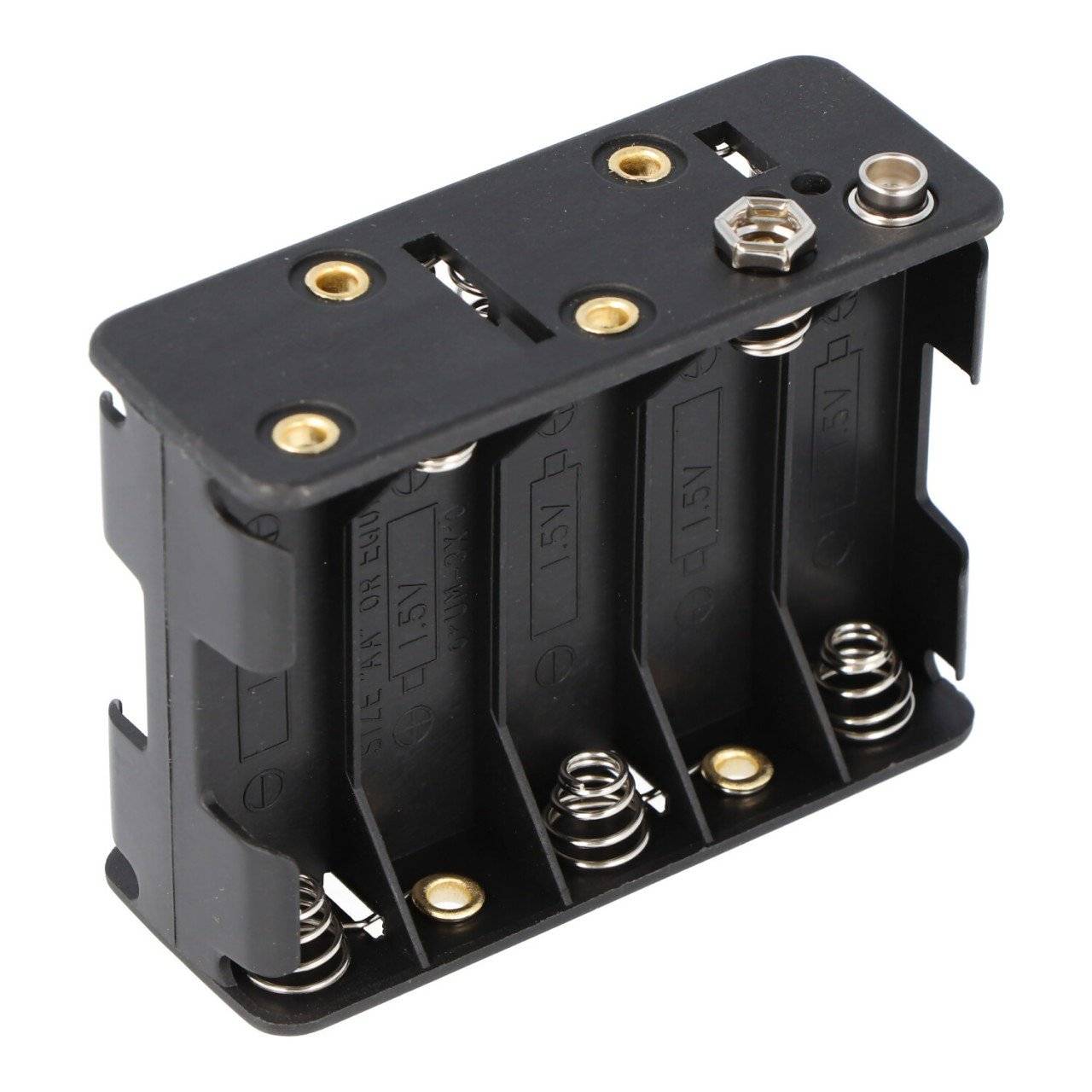 Batteriehalter für 10x Mignon AA LR6 Batterie, Akku – Batteriehalter AA Mignon, Batterie Halterung Elektronik (Kunststof