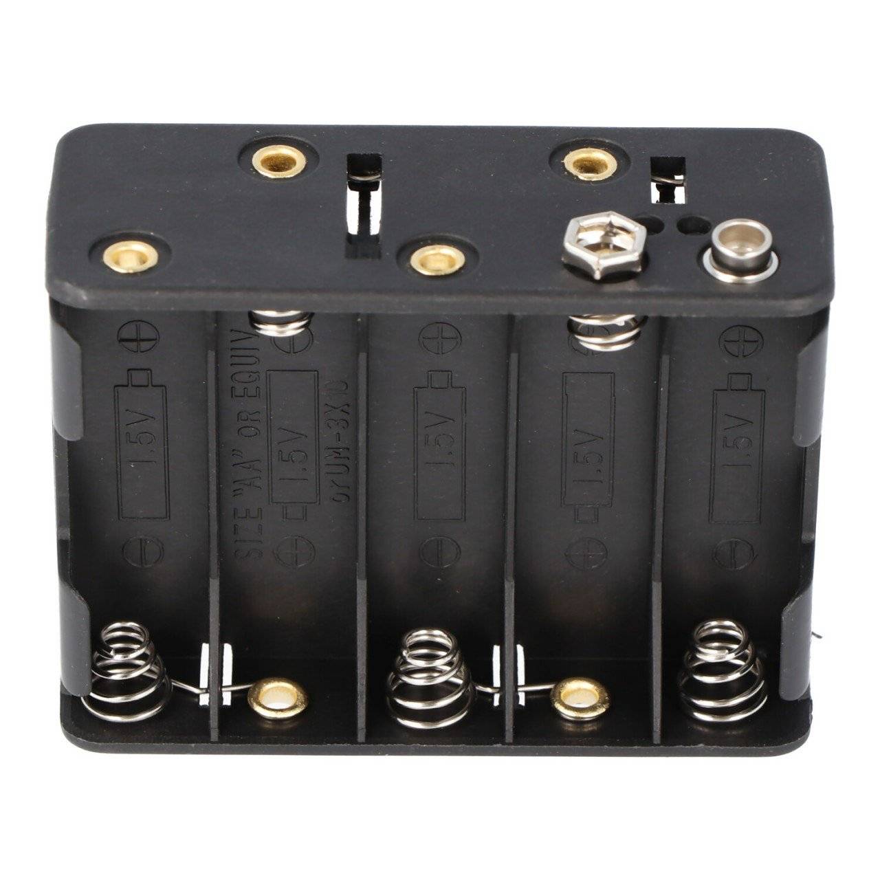 Batteriehalter für 10x Mignon AA LR6 Batterie, Akku – Batteriehalter AA Mignon, Batterie Halterung Elektronik (Kunststof