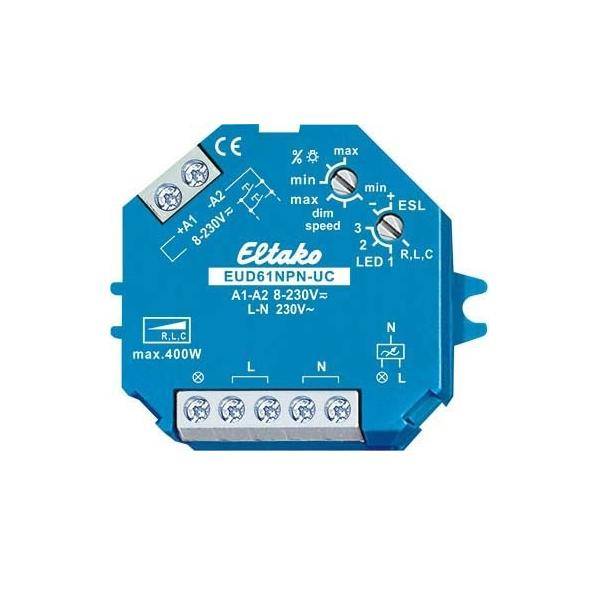 Eltako 61100801 Aufputz Dimmer, Unterputz Dimmer Geeignet für Leuchtmittel: Glühlampe, Energiesparlampe, Halogenlampe, Leuchtstofflampe Blau