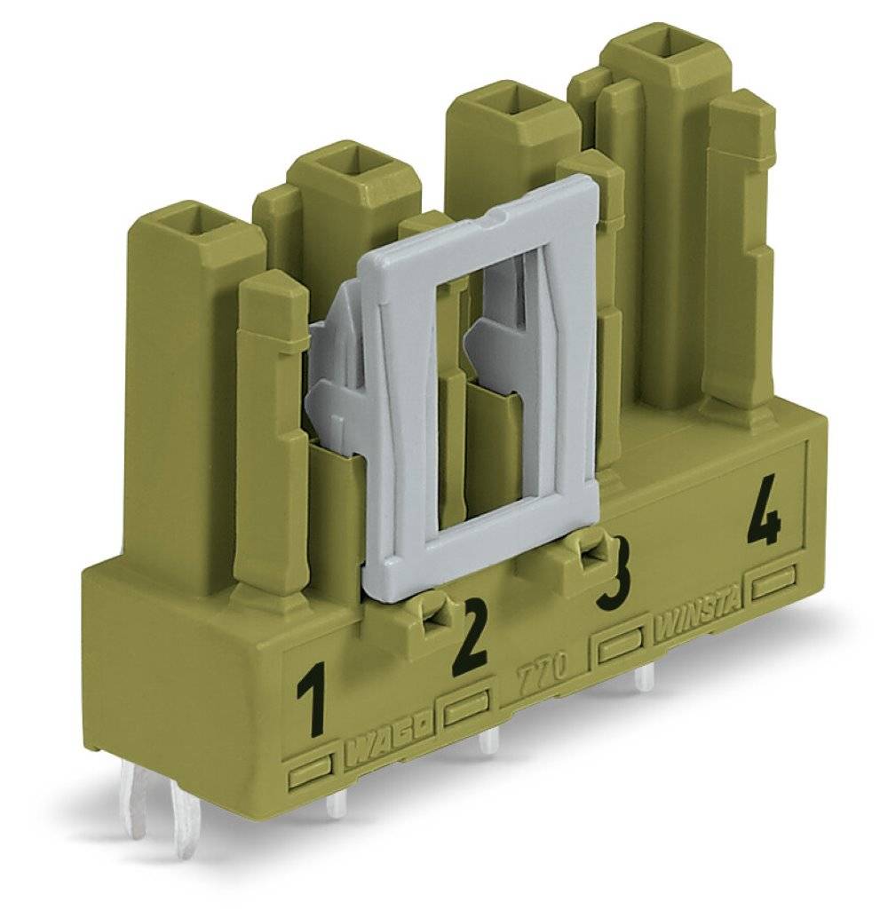 WAGO 770-864/072-000 Netz-Steckverbinder Buchse, Einbau vertikal Gesamtpolzahl: 4 25 A Hellgrün 50 St.