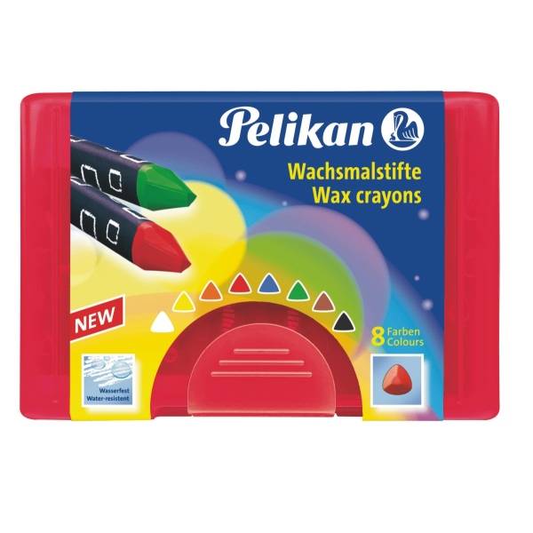 Wachsmalstifte dreieckig 8-tlg.