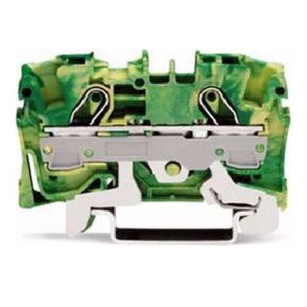 WAGO 2006-1207 Schutzleiterklemme 7.50mm Zugfeder Belegung: PE Grün, Gelb