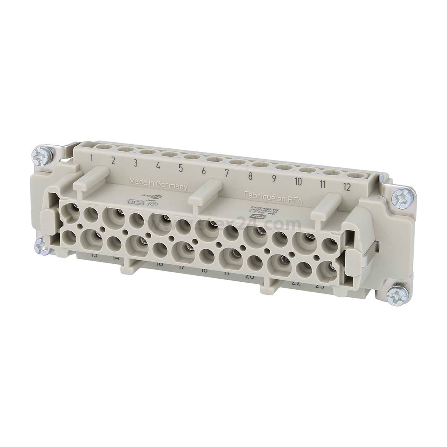 Harting 09330242701 Buchseneinsatz Han® E 24 + PE Schrauben 1St.