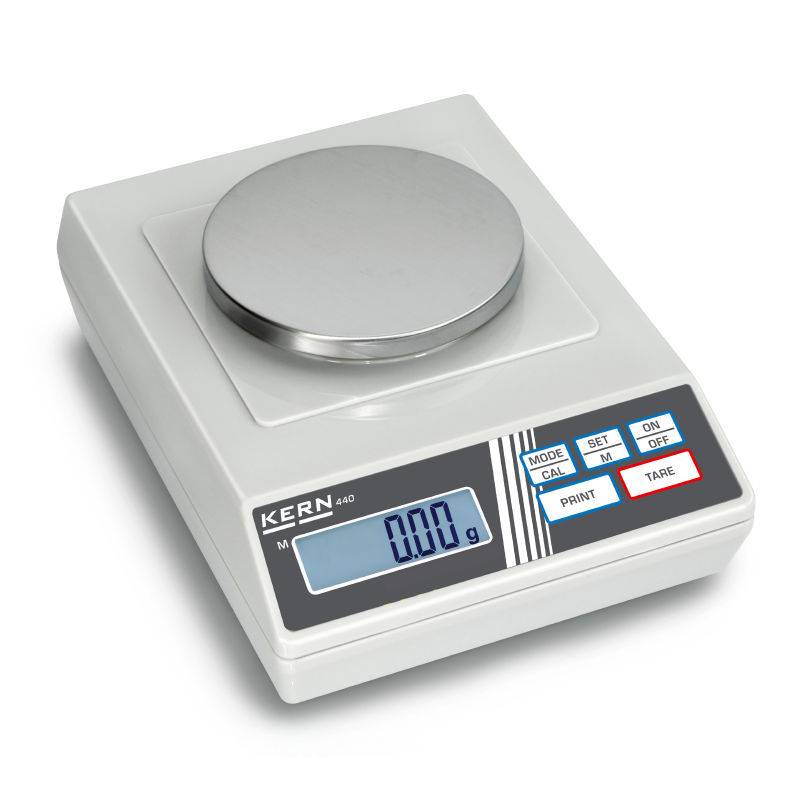 Kern 440-35A Präzisionswaage Wägebereich (max.) 600g Ablesbarkeit 0.01g über Steckernetzteil Silber