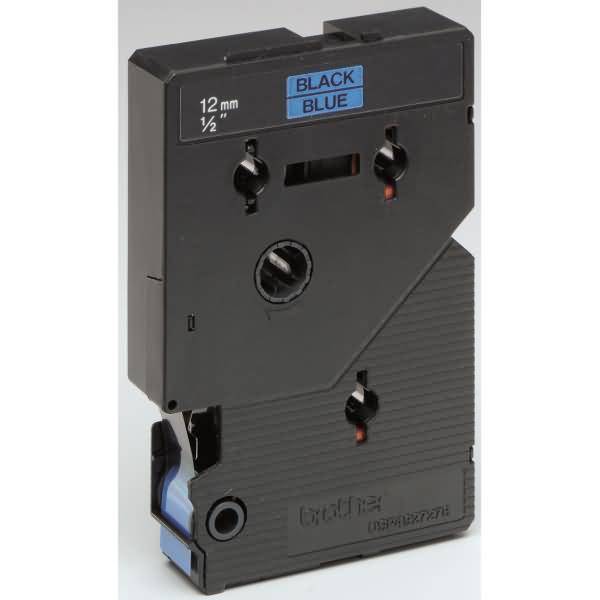 Schriftbandkassette 12mm TC-501 blau/schwarz