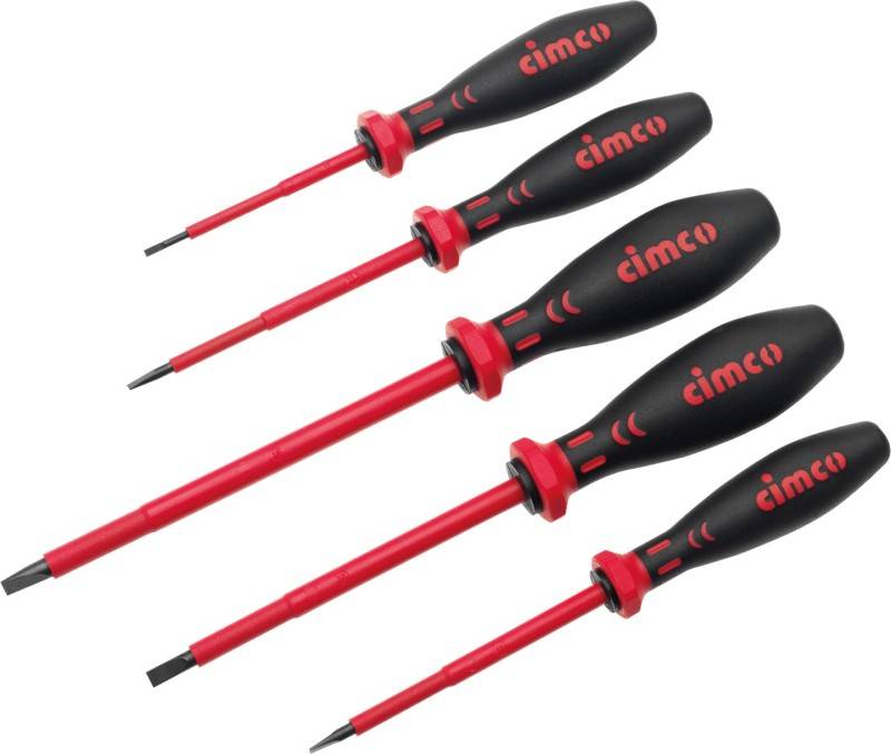 Cimco VDE Schraubendreher-Set 5teilig Schlitz