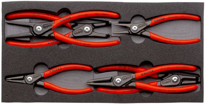 Knipex 00 20 01 V02 Seegeringzangen-Set Passend für (Seegeringzangen) Außen- und Innenringe 12-25 mm, 19-60mm 10-25 mm, 19-60mm
