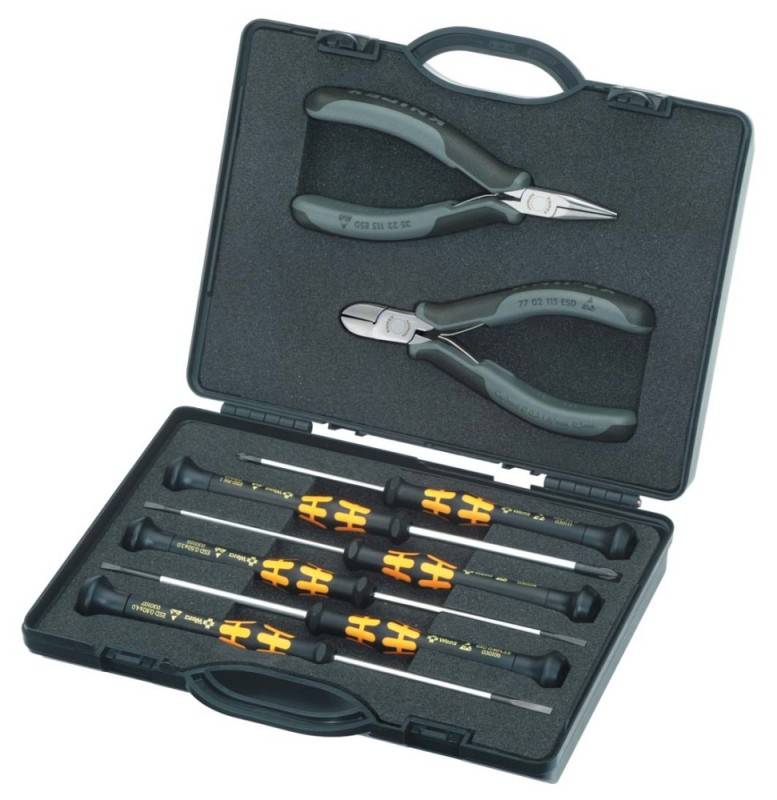 Elektronikwerkzeugsatz ESD 8tlg.KNIPEX