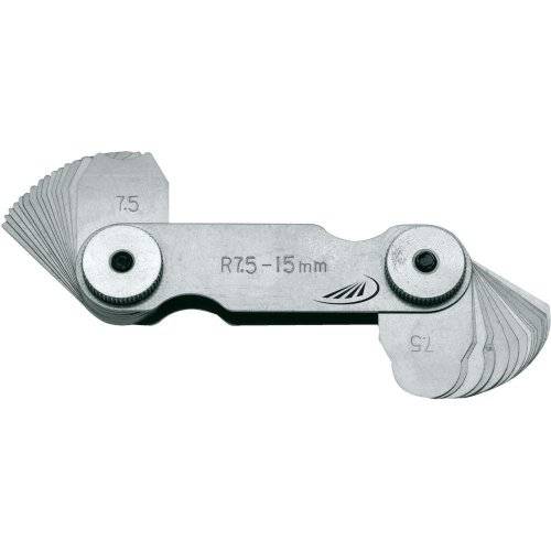 Helios Preisser Radienschablone 17 Blatt 1,0- 7,0mm