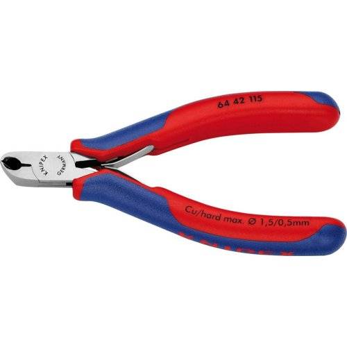 Knipex Elektronik Vornschrägschneider 115 mm mit kleiner Facette