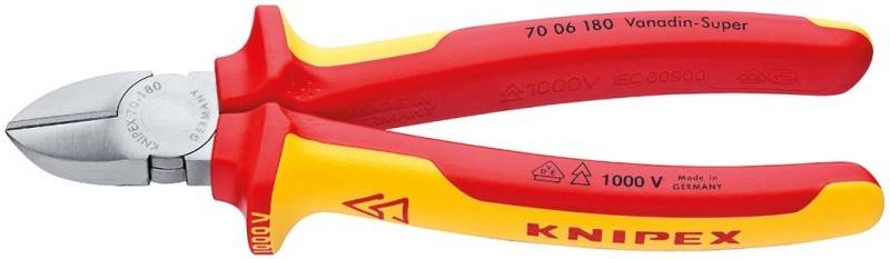 Knipex 70 06 180 VDE Seitenschneider mit Facette 180mm