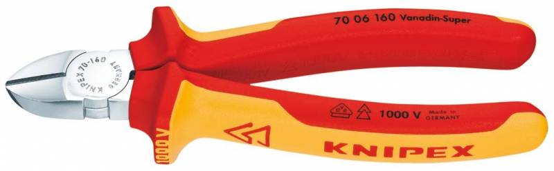 Knipex 70 06 160 VDE Seitenschneider mit Facette 160mm