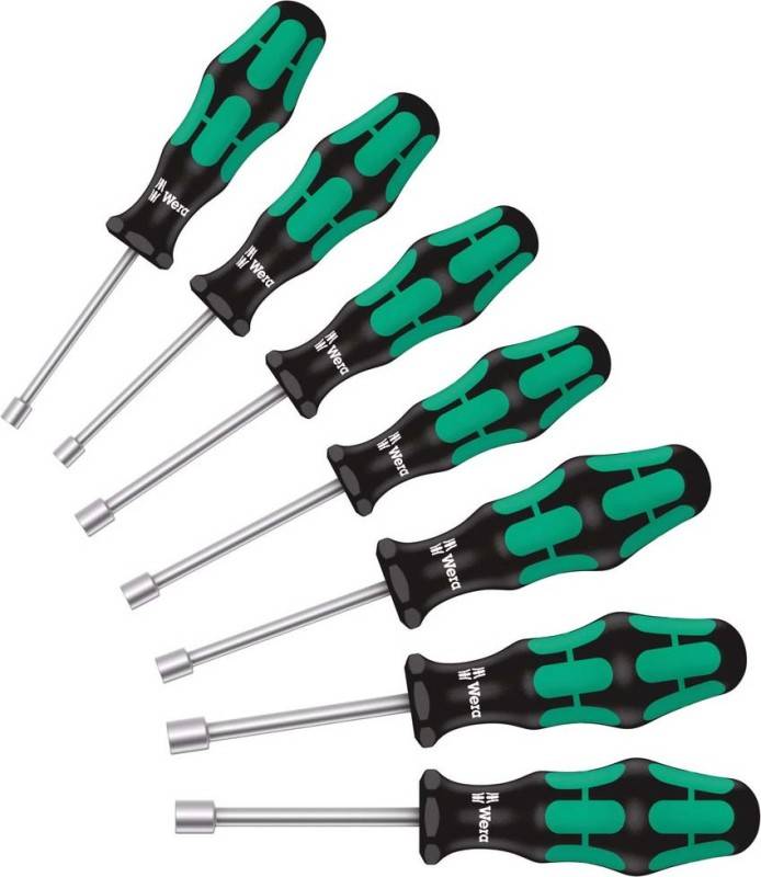 Sechskantsteckschlüsselsatz 395 HO 7-tlg.2K-Griff WERA