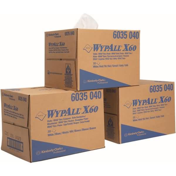 Wischtücher Wypall X60 1-lagig 42,6x31,7cm Bragbox weiß