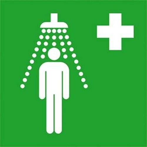Rettungsschild Fol Notdusche 200x200mm