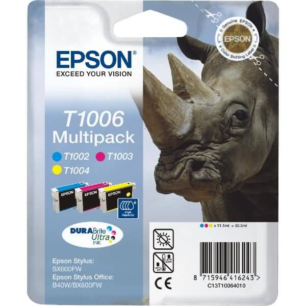 Tintenpatrone Epson Multipack T100640 cyan/magenta/yellow