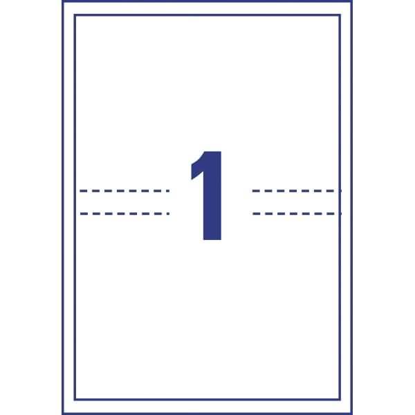 Avery-Zweckform DVD-Einleger, weiß, 273 x 183 mm, Inkjet, Laser