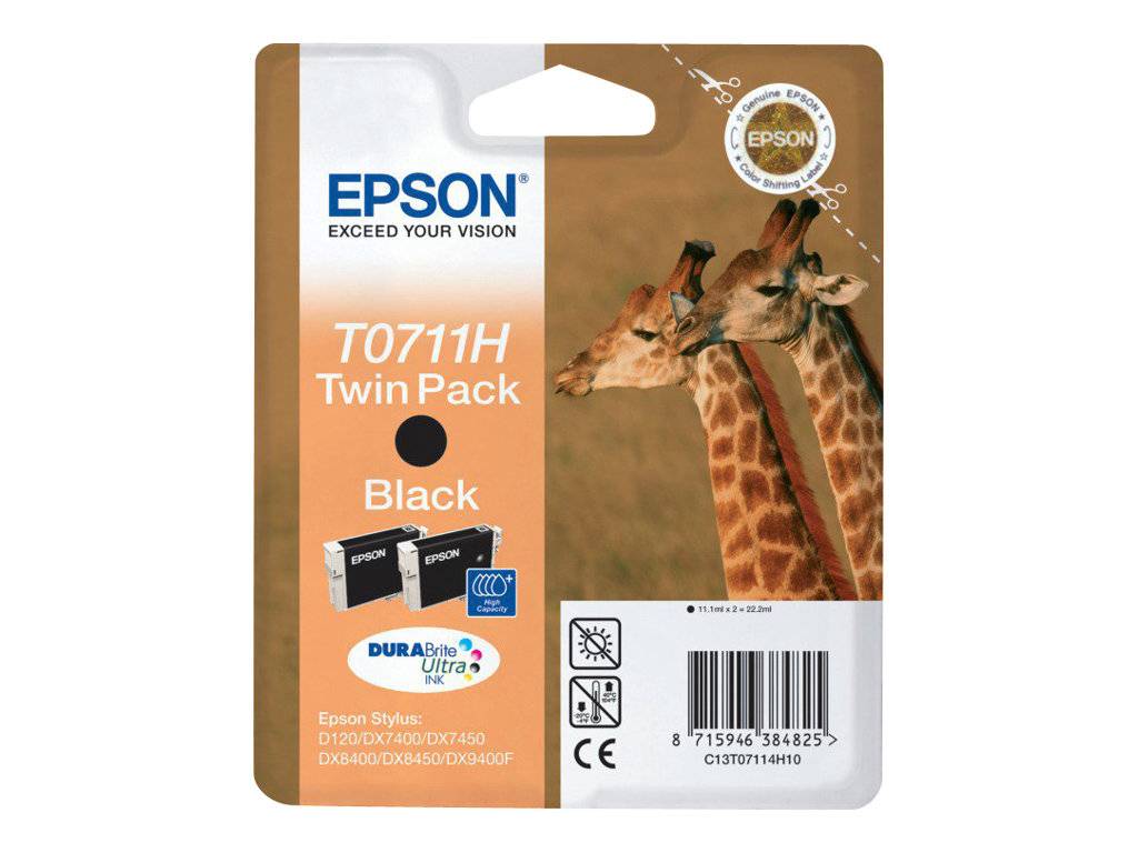 Epson T0711 Twin Pack - 2er-Pack - mit hoher Kapazität