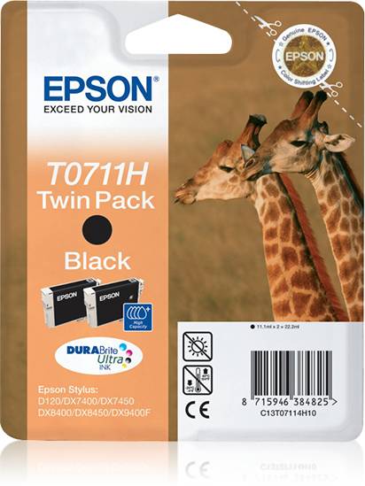 Epson T0711 Twin Pack - 2er-Pack - mit hoher Kapazität