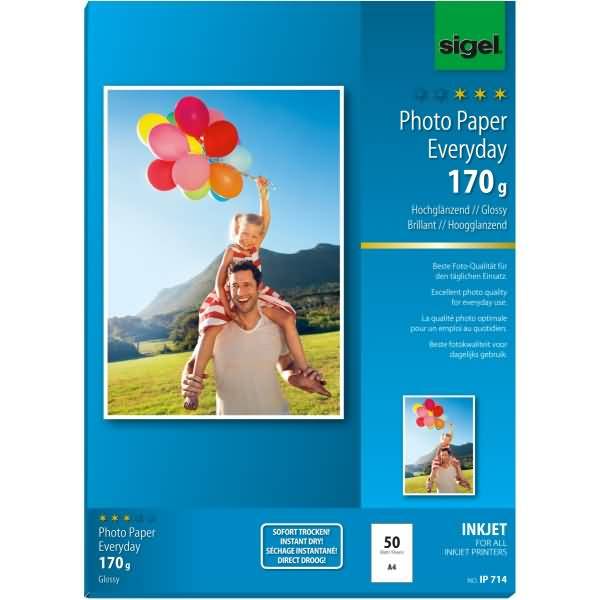 sigel InkJet-Everyday-Foto-Papier, DIN A4, hochglänzend