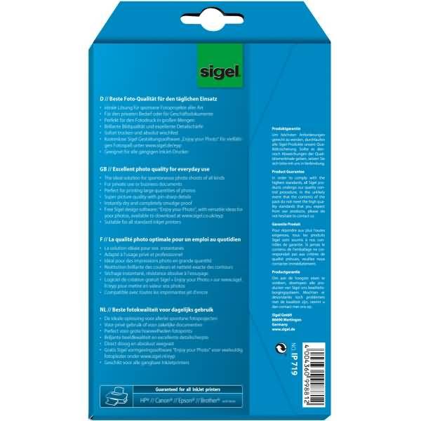 Fotopapier Everyday plus 10x15cm hochglänzend 200g 72 Blatt