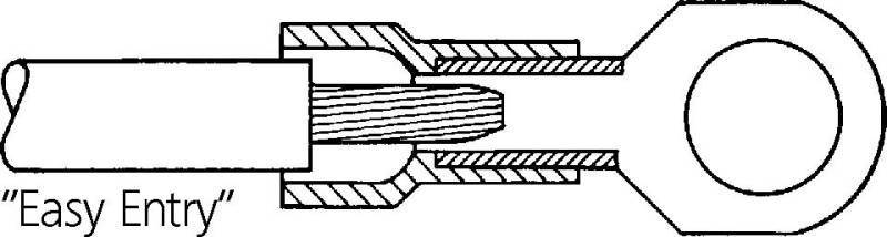 LAPP 63104080 Ringkabelschuh Querschnitt (max.)=1.50mm² Teilisoliert Rot 100St.