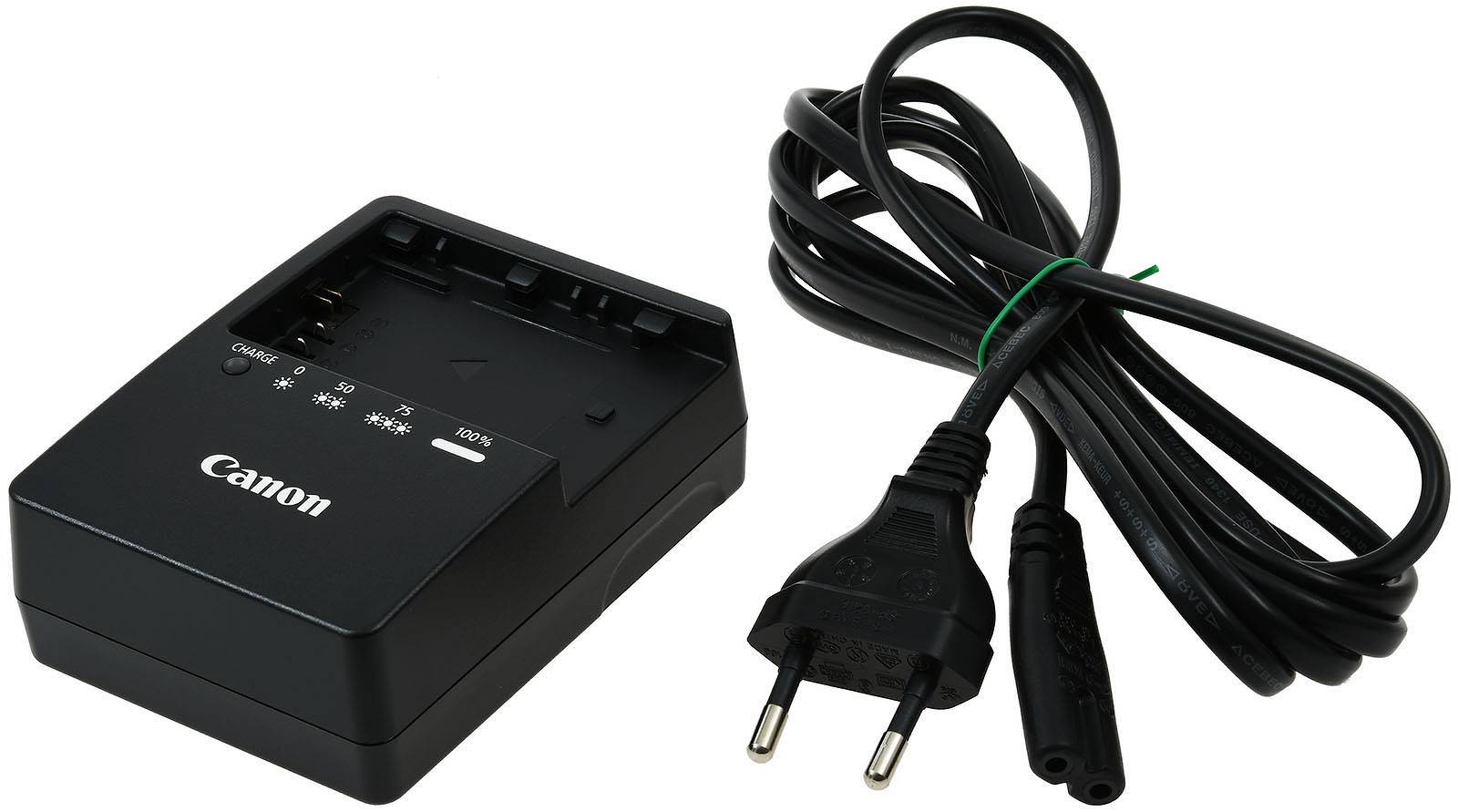 Original Ladegerät Canon Typ LC-E6E für Akkutyp LP-E6N, 100-240V