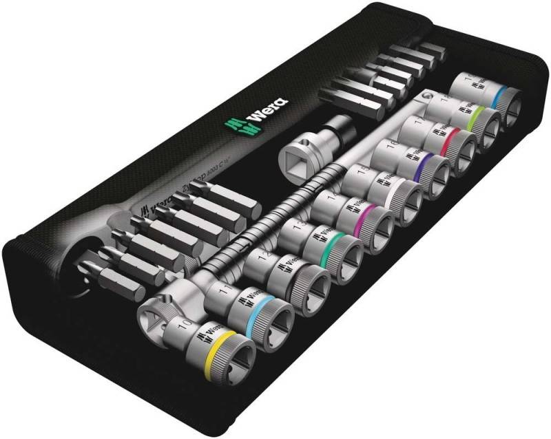 Wera Zyklop Metal 8100 SC 7 Steckschlüsselsatz metrisch 1/2" (12.5 mm) 28teilig 05004077001