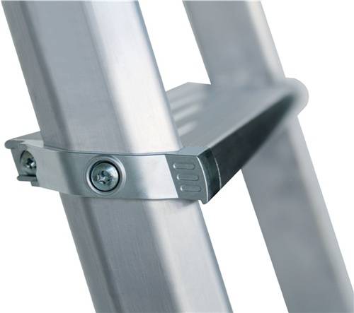 Stufenstehleiter 2x3 Stufen Alu.Leiterl-L.690mm Stufen-Holmverbindung geschraubt