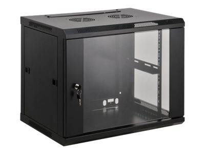 Intellinet Network Cabinet, Wall Mount (Standard), 15U, Usable Depth 350mm/Width 540mm, Black, Assembled, Max 60kg, Meta