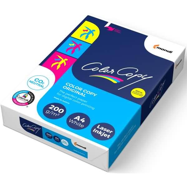 Kopierpapier Mondi ColorCopy A4 200 g/qm weiß VE=250 Blatt
