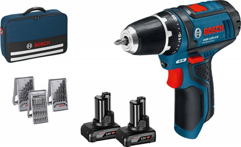 Bosch Power Tools Akku-Bohrschrauber GSR 12V-15 +Tasche