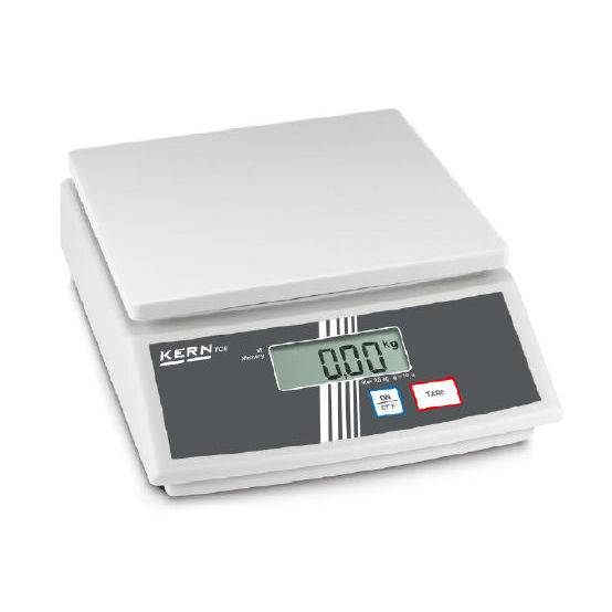 Kern Tischwaage FCE 3K1N Wägebereich (max.) 3kg Ablesbarkeit 1g über Steckernetzteil Mehrfarbig