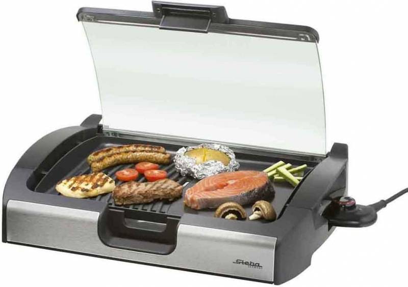 Steba Barbecue-Tischgrill VG 200 sw/Glas