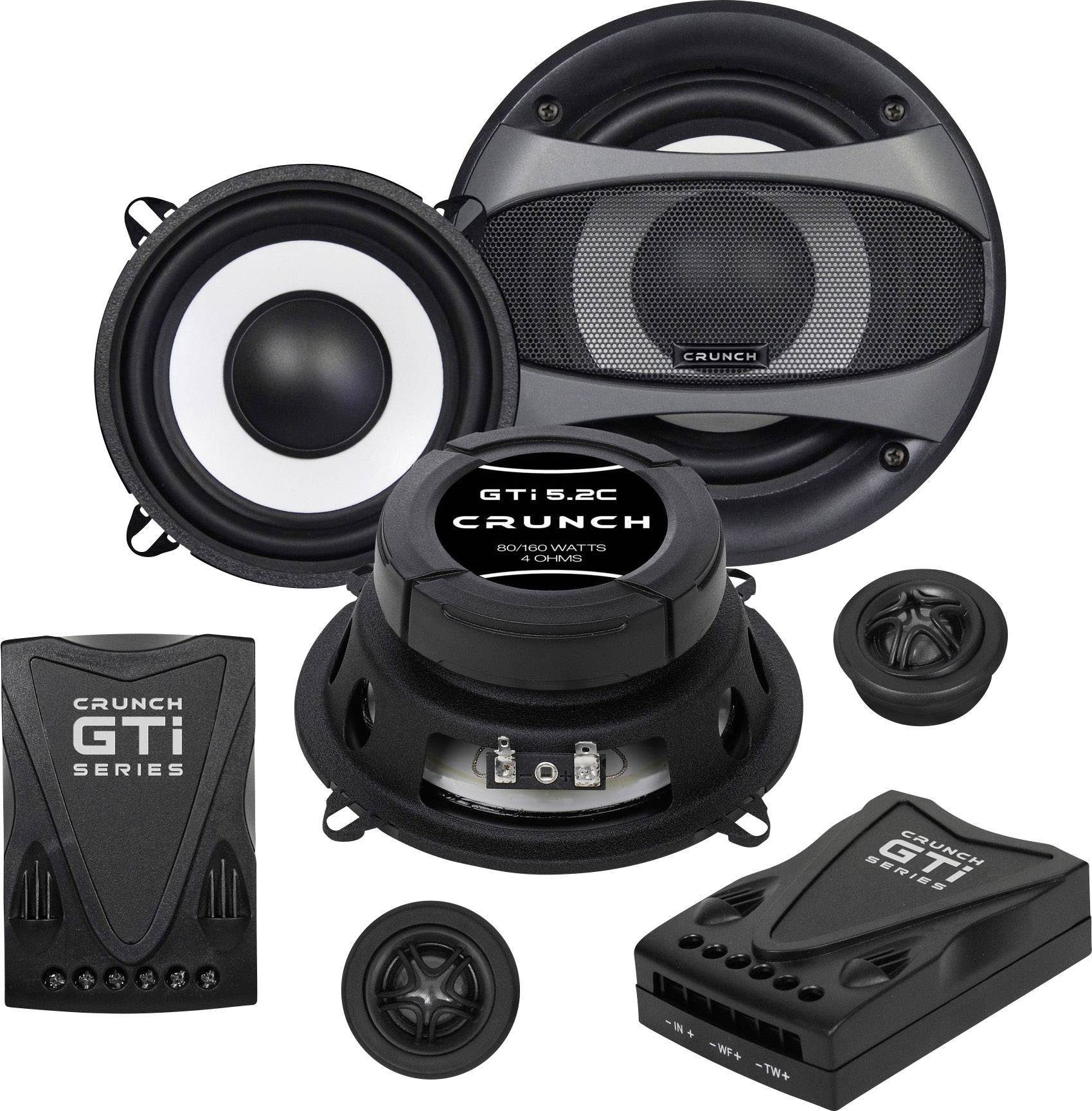 Crunch GTI-5.2c 2-Wege Set Einbau-Lautsprecher 160 W Inhalt: 1 Set