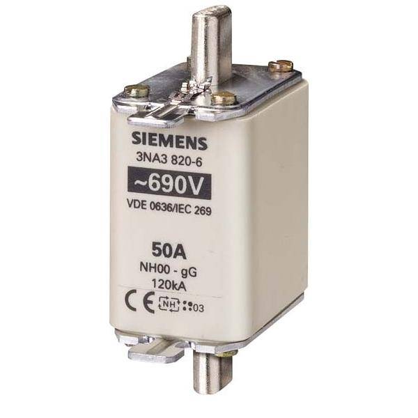 3 Stück Siemens Indus.Sector NH-Sicherungseinsatz 3NA3824-6