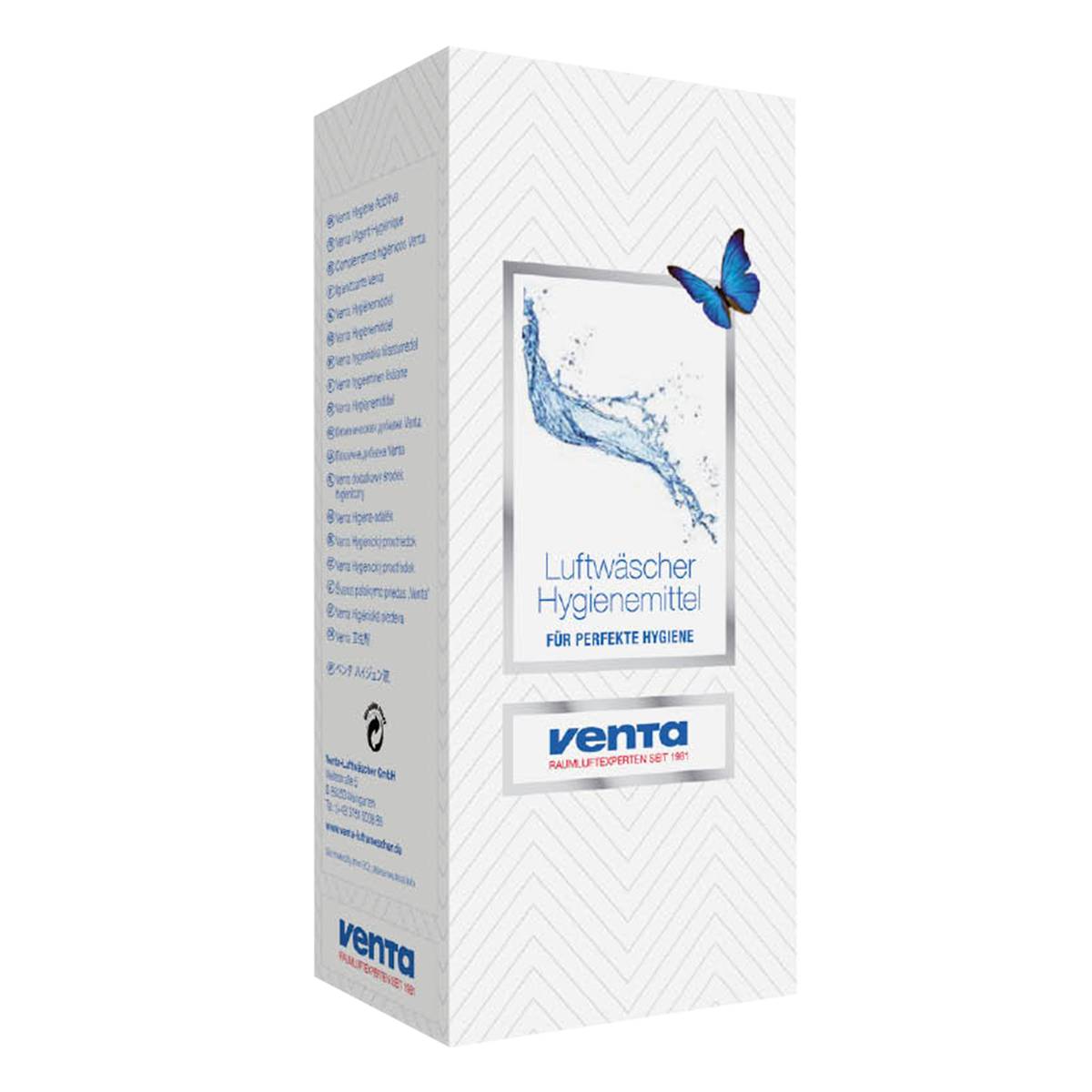 Venta Luftwäscher Hygieneprodukt-Kartonverpackung mit Wasserspritzer-Grafik, Schmetterling und 