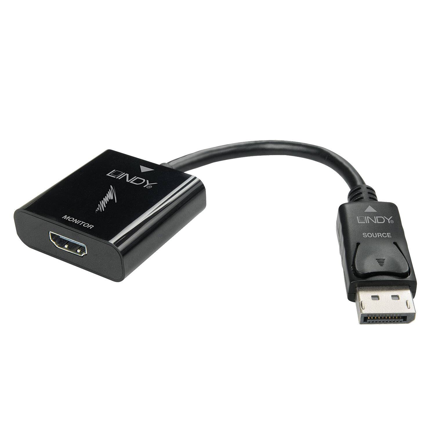 Lindy DisplayPort-zu-HDMI-Adapterkabel mit einem „Monitor