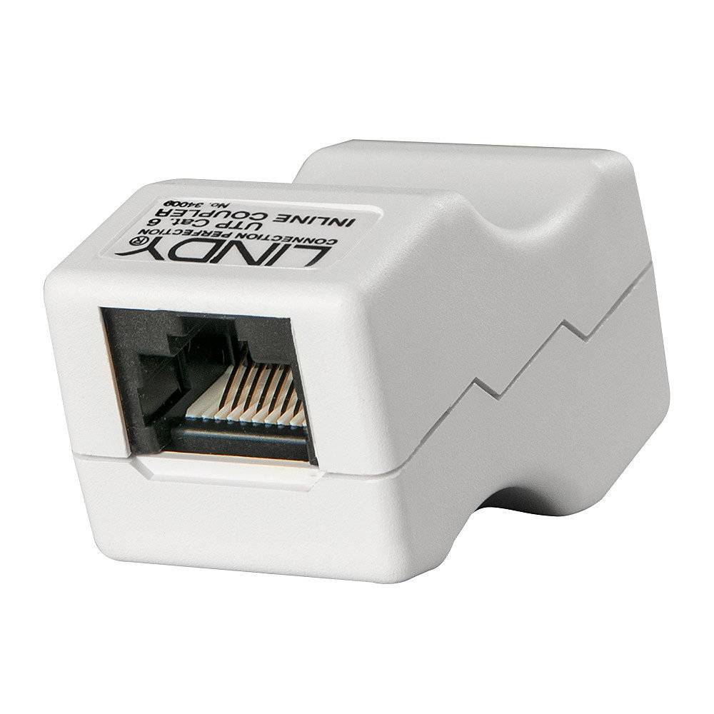 LINDY Doppelkupplung Cat6 UTP RJ45 Kabel Patchkabel Cat.6