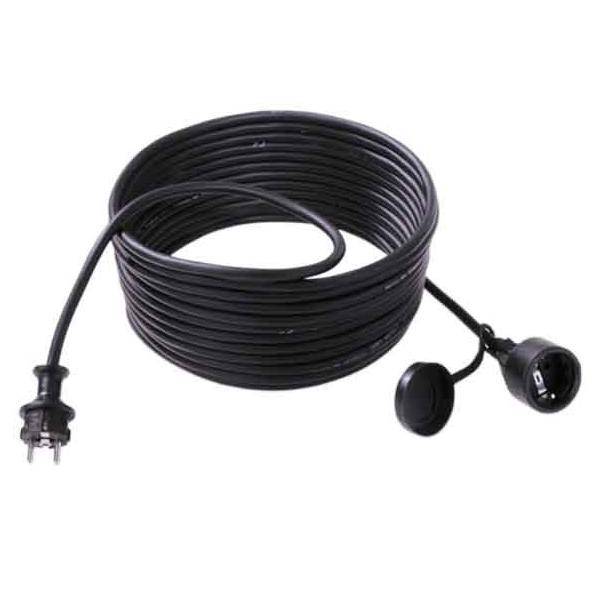 Bachmann 343.170, 5 m, Schwarz, Neopren, Gummi, 1 AC-Ausgänge, 250 V, 16 A