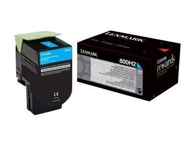 Lexmark Toner 800H2 CX410 Original Cyan 3000 Seiten 80C0H20