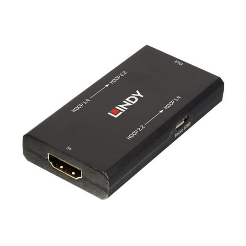 Lindy 38166 Bidirektionaler HDMI HDCP Konverter, HDCP 2.2 und HDCP 1.4