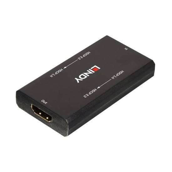 Lindy 38166 Bidirektionaler HDMI HDCP Konverter, HDCP 2.2 und HDCP 1.4