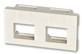 LINDY Snap-In-Modul - 2 Keystone Keystone-Halterung 2-fach Weiß