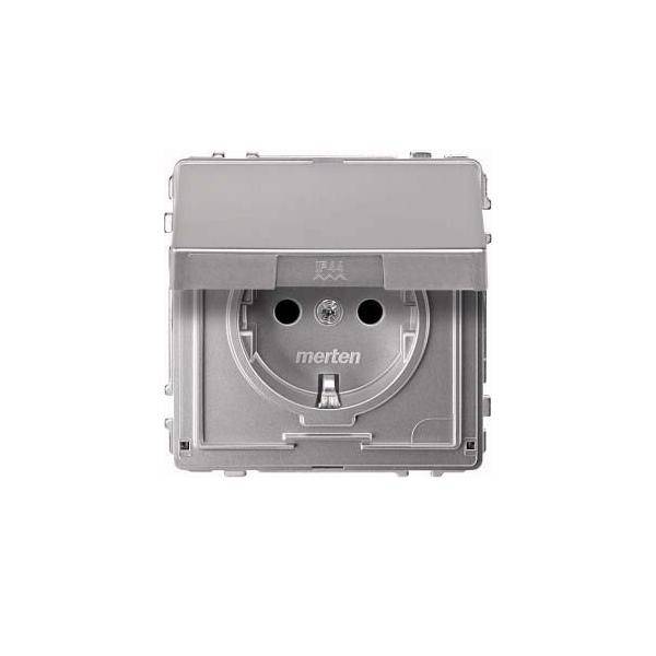 Merten SCHUKO-Steckdose alu MEG2310-7260